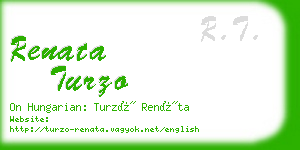 renata turzo business card